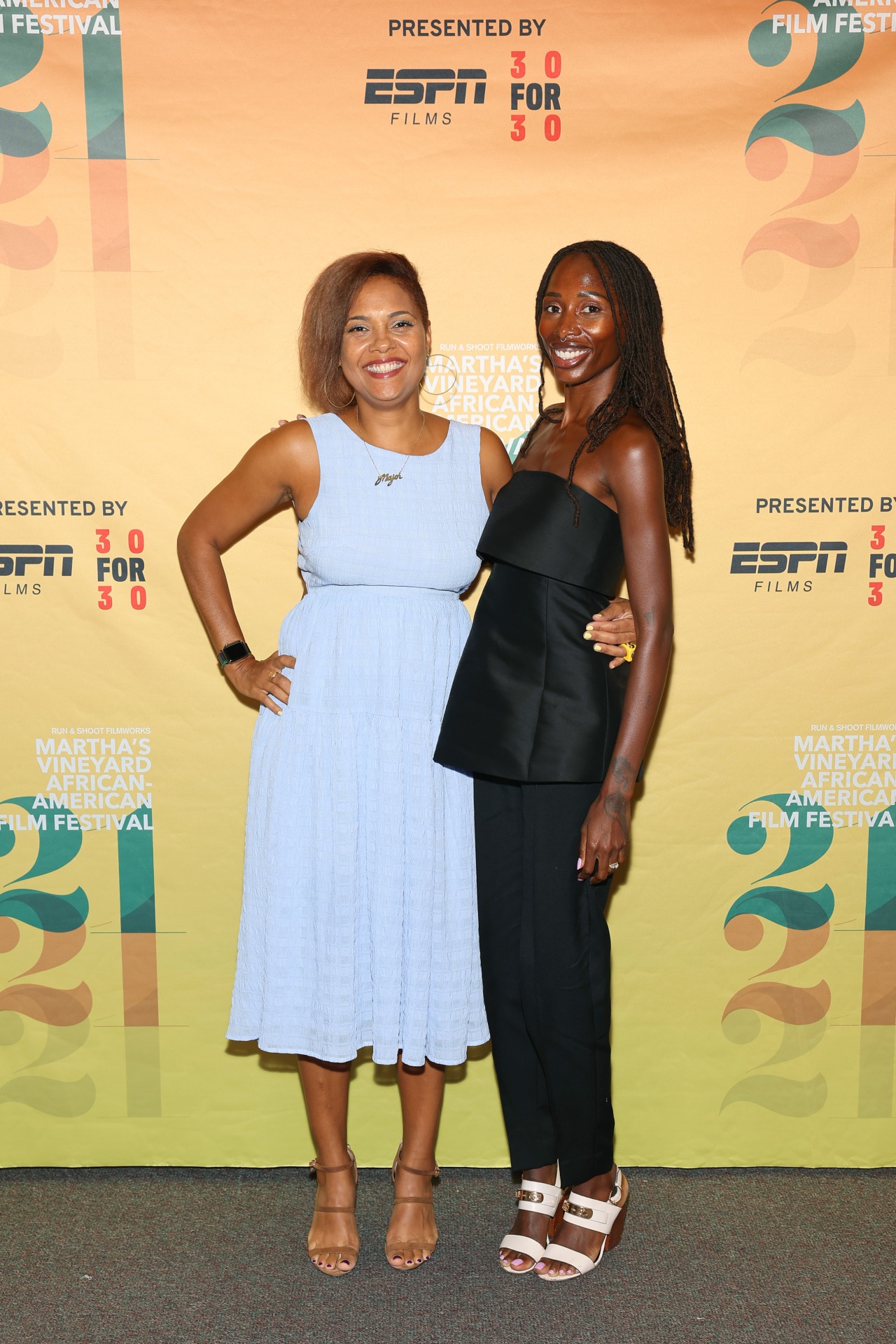 Cori Murray and director Mariama Diallo at The Other Black Girl Screening at Martha's Vineyard African American Film Festival 2023. Image: Arturo Holmes/Getty Images for Hulu.