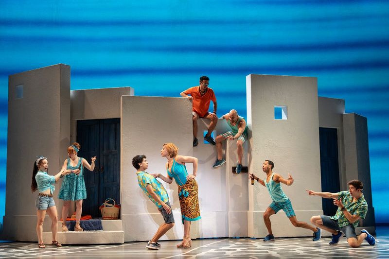 Jalynn Steele and ensemble in Mamma Mia!