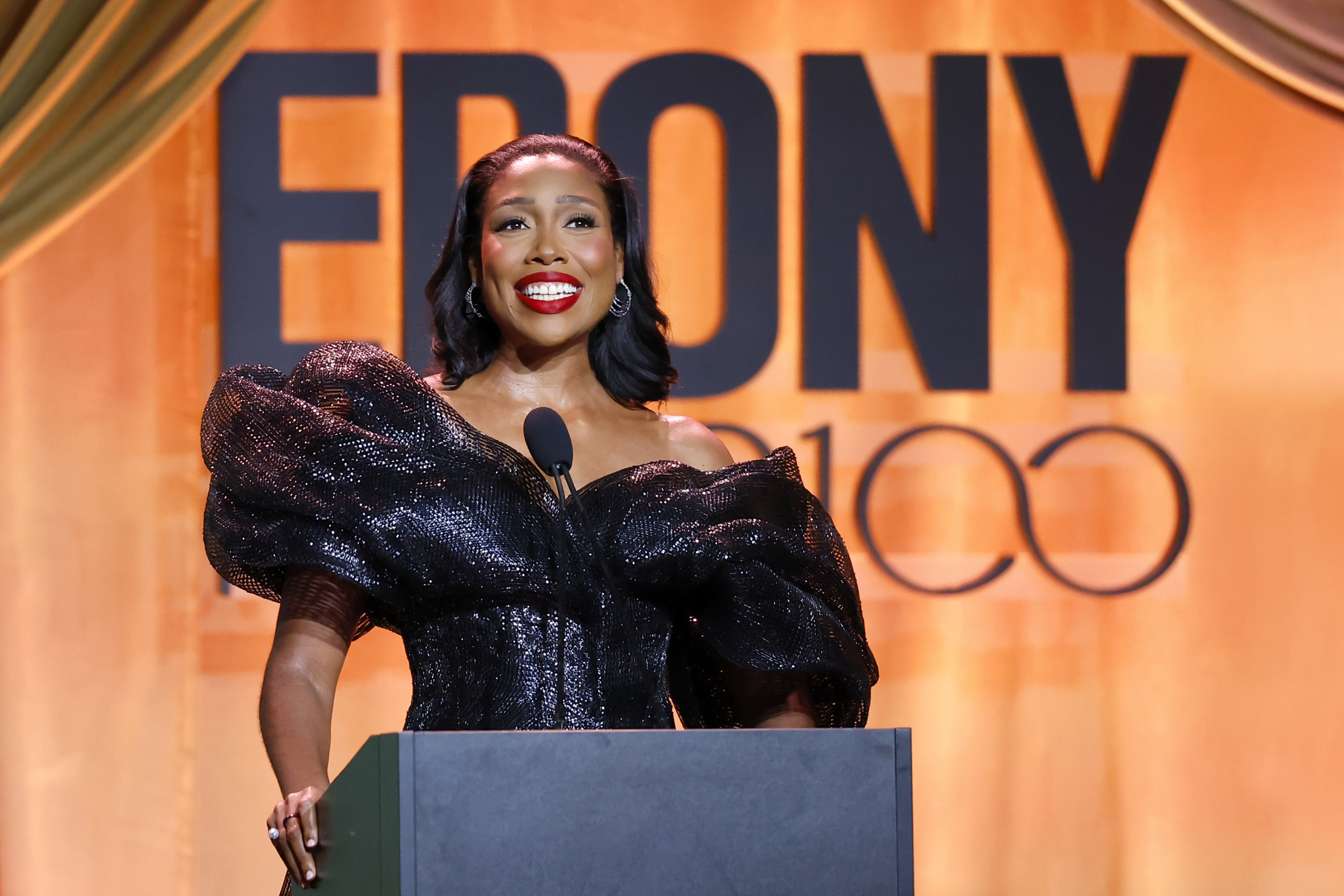 Eden Bridgeman Sklenar, CEO, EBONY & Jet speaks onstage during the EBONY Power 100 Gala. 