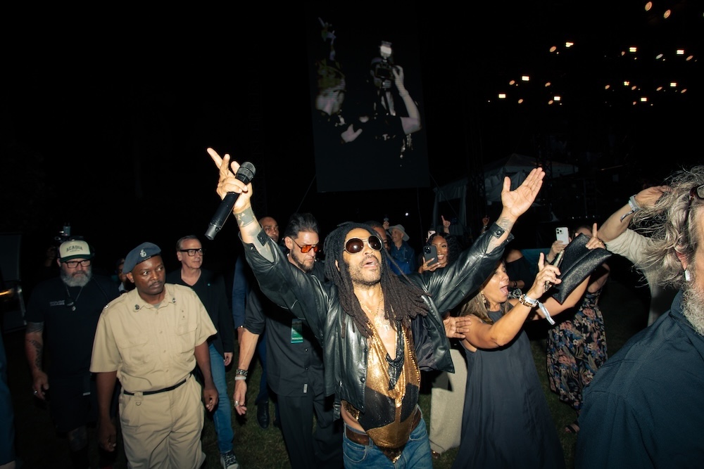 Lenny Kravitz at the The Bahamas Culinary & Arts Festival in Nassau. Image: Mia Ross/@rossss_mia.