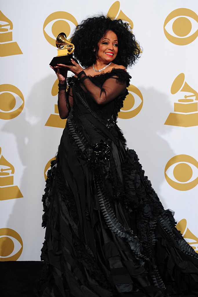 Diana Ross poses with the Lifetime Achie