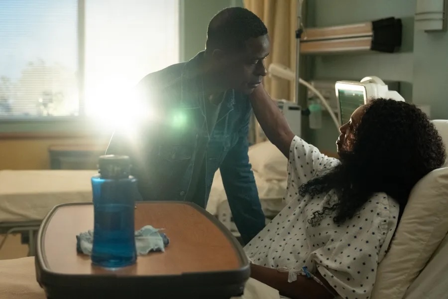 Sterling K. Brown and Enuka Okuma in Paradise. Image: Ser Baffo/Disney