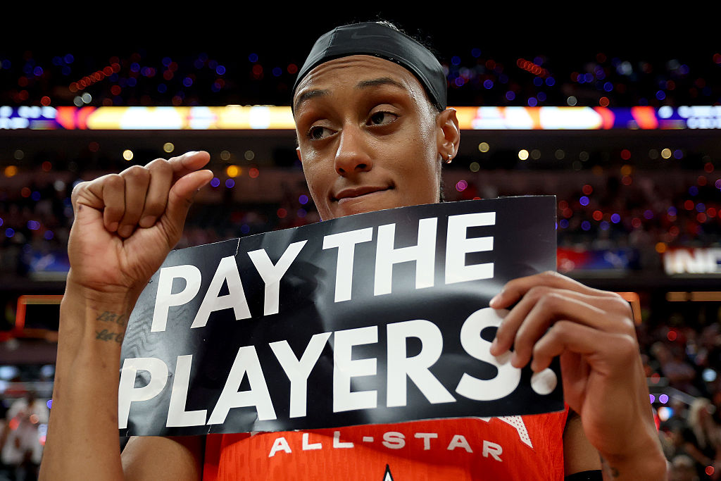 Brittney Sykes at the 2025 AT&T WNBA All-Star Game.