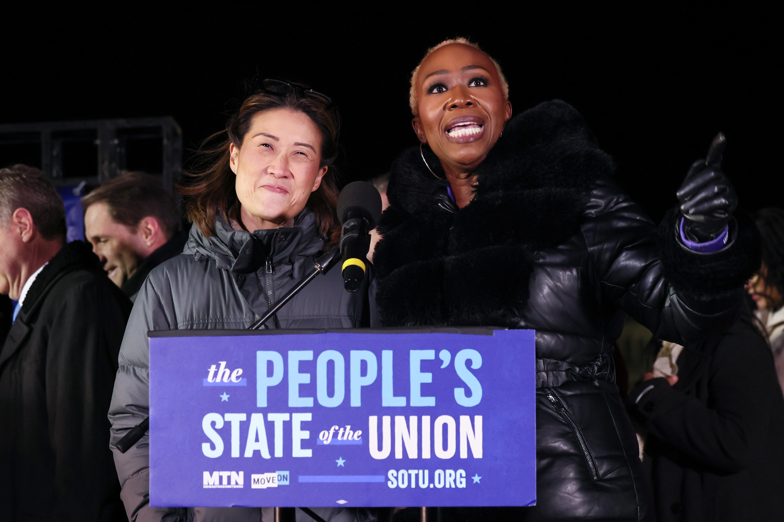 Joy Ried at the People's State Of The Union Rally