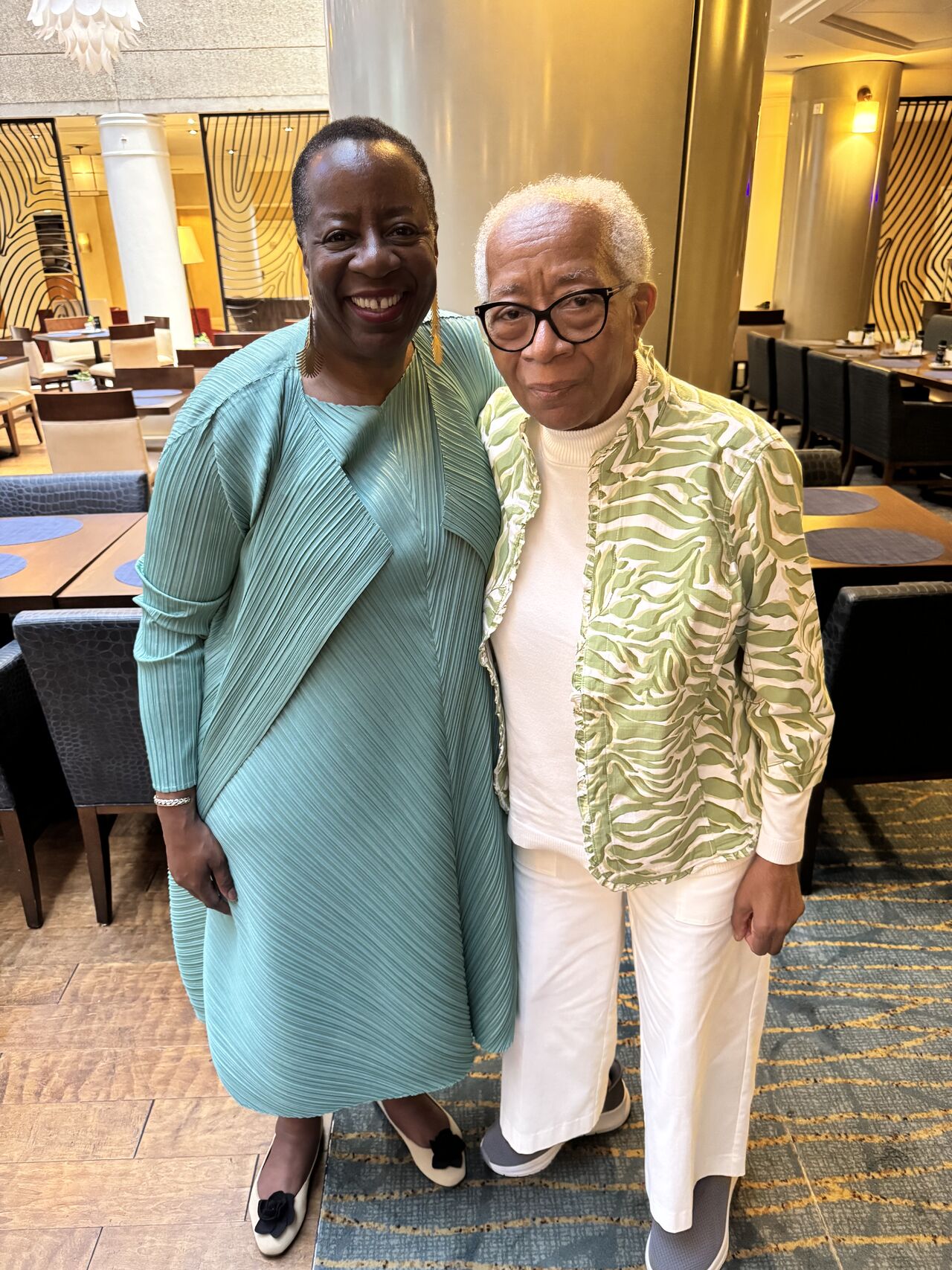 Angela Williams and her mother