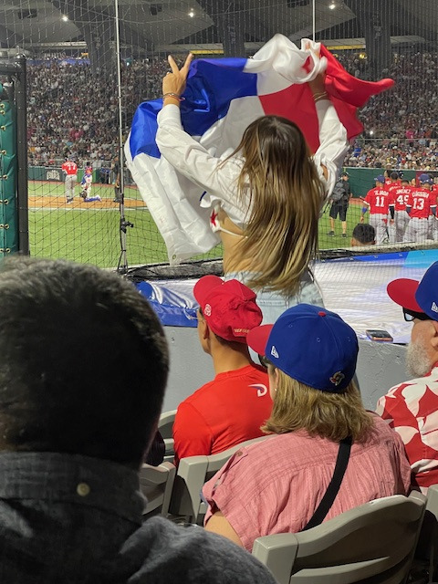 Fans cheering