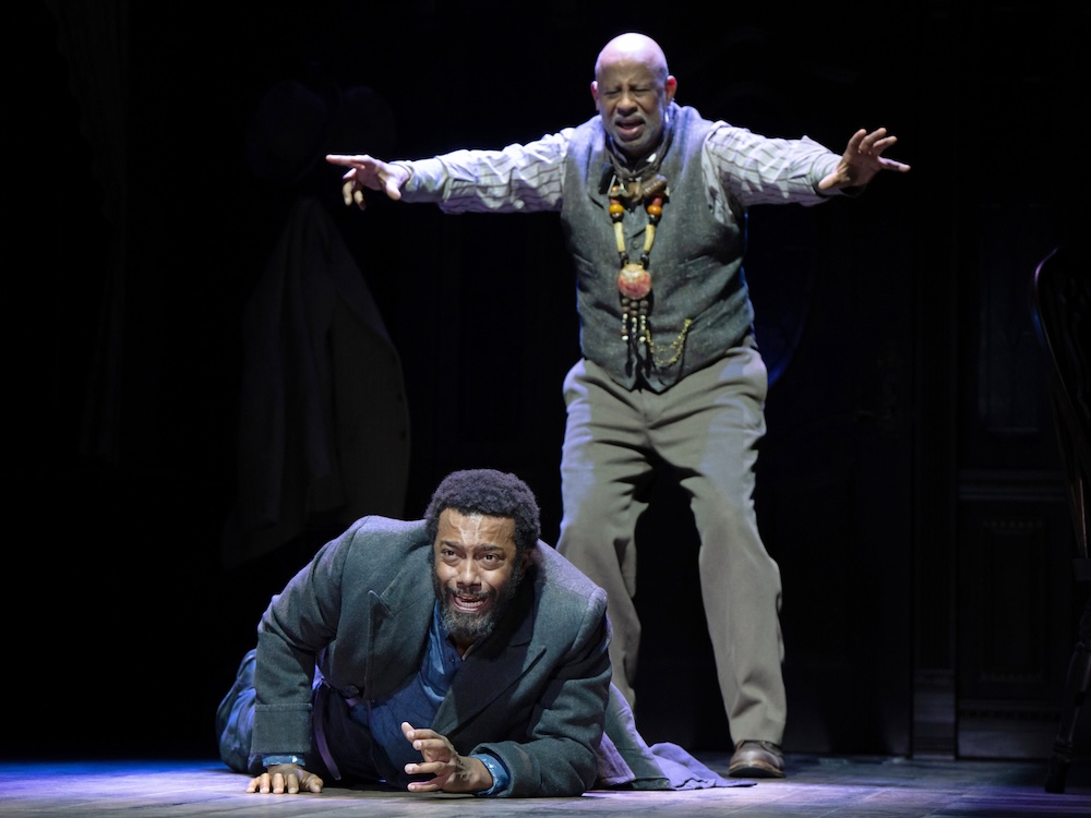 Joshua Boone (l) and Tony nominee  Ruben Santiago-Hudson in 'Joe Turner's Come and Gone.' Image: Julieta Cervantes