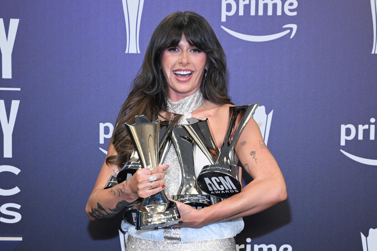 ACM winner Ella Langley at The 61st Academy of Country Music Awards in Las Vegas. Image: Brenton Ho/PMC
