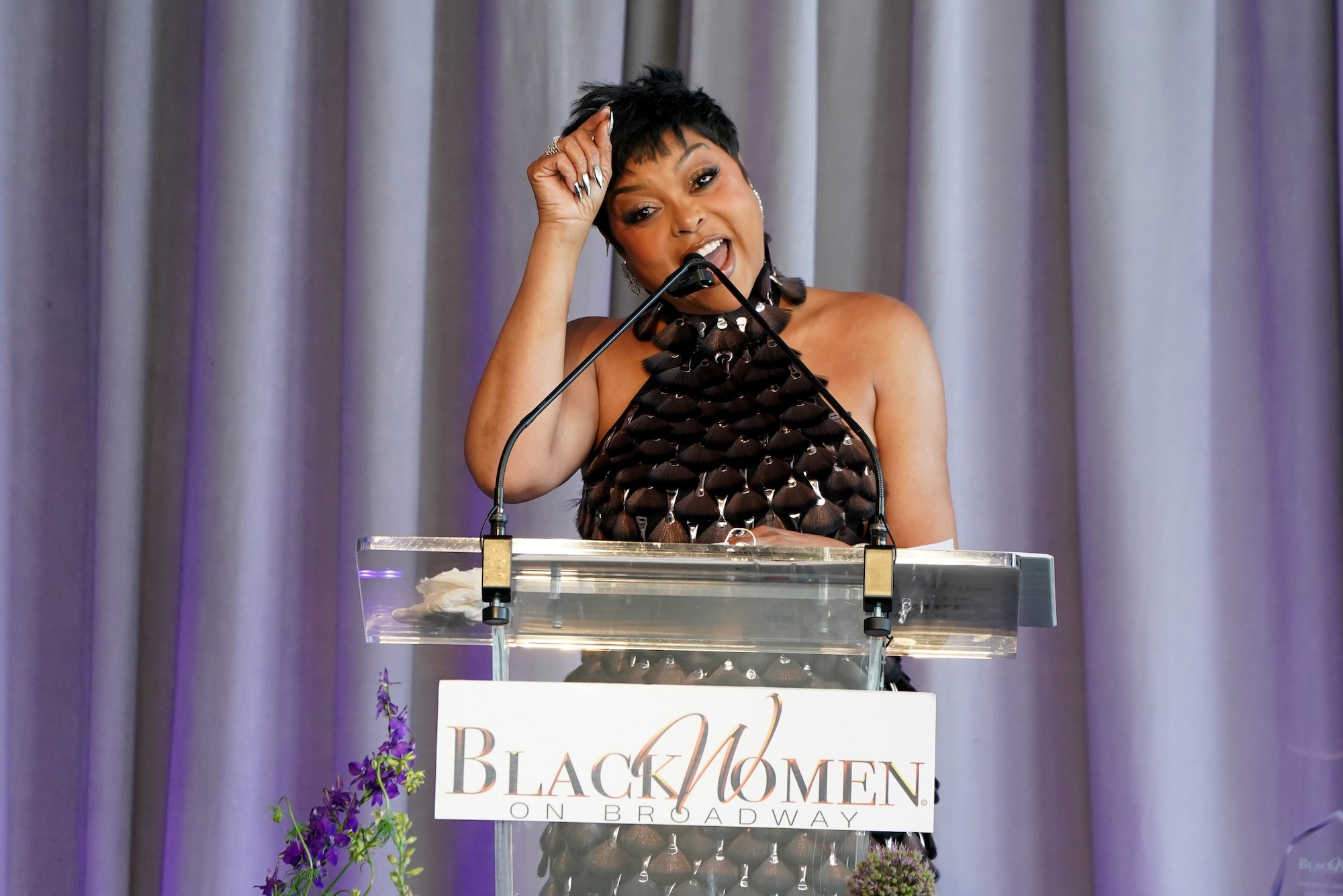 Taraji P. Henson at The Fifth Annual Black Women On Broadway Awards. Image: Bennett Raglin/Getty Images for Black Women on Broadway