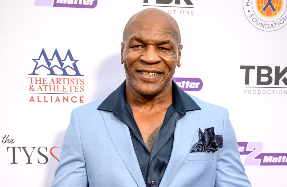 Mike Tyson at gala.