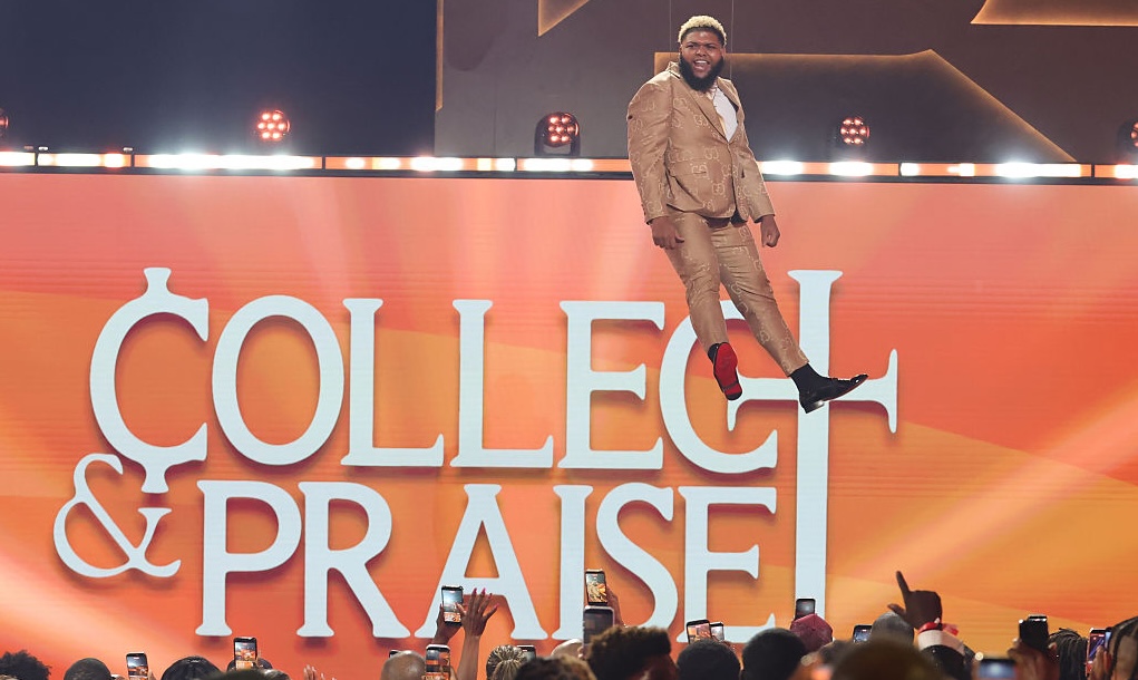 Druski speaks at the 2026 BET Awards at Peacock Theater in Los Angeles. Image: Kevin Winter/Getty Images