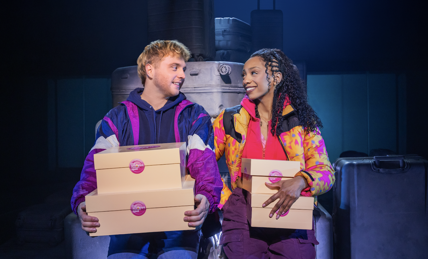 Sam Tutty and Christiani Pitts in Two Strangers. Image: Matthew Murphy