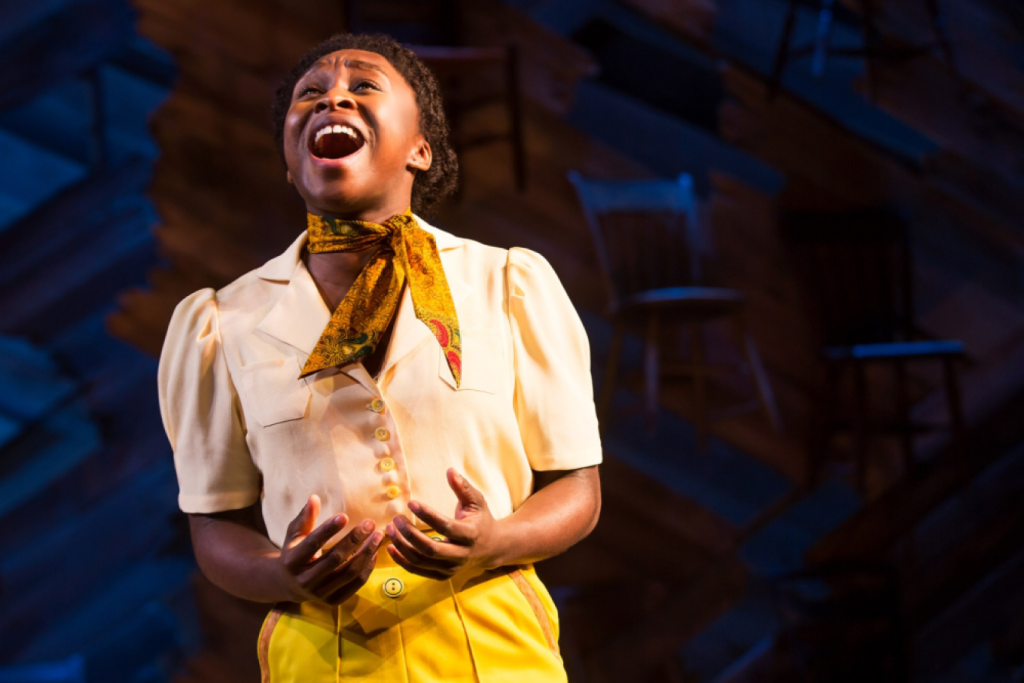 Cynthia Erivo in "The Color Purple" on Broadway in 2016.