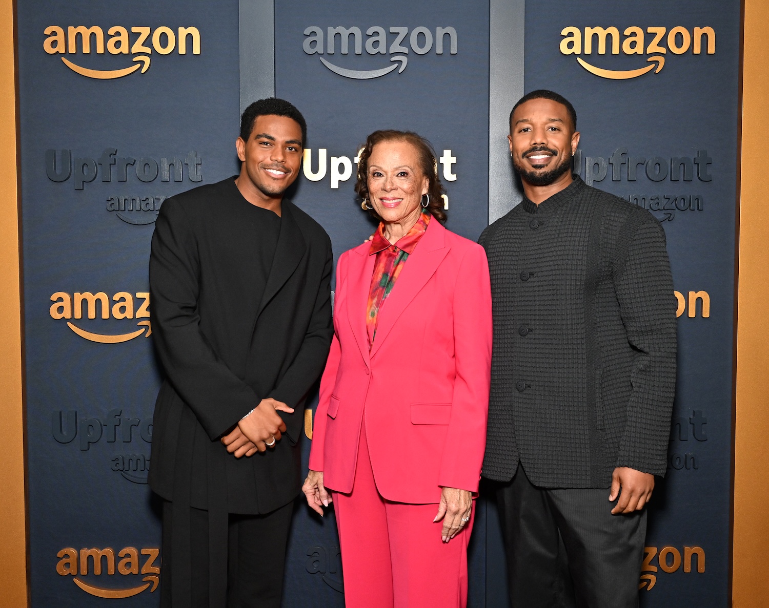Jaalen Best, Lonnie Ali and Michael B. Jordan | Credit: Jamie McCarthy/Getty for Amazon, Jaalen Best, Lonnie Ali, Michael B. Jordan Photo by Jamie McCarthy/Getty for Amazon