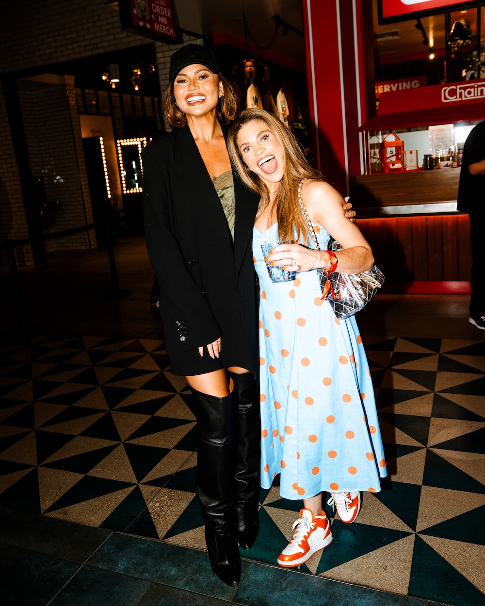 Chrissy Teigen and Danielle Fishel