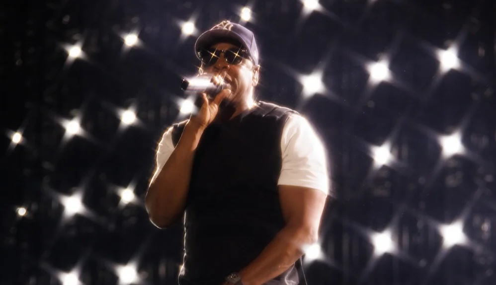 JAŸ-Z performs at his Extra Innings concert inside Yankee Stadium July 12 in the Bronx, NY.