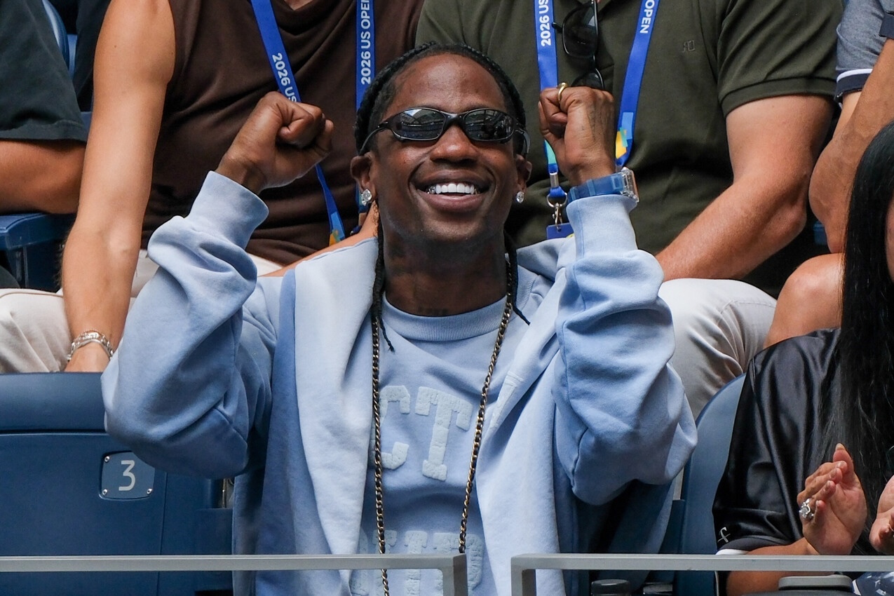 Travis Scott at 2026 US Open in Flushing, NY | Credit: Michael Mooney/UST