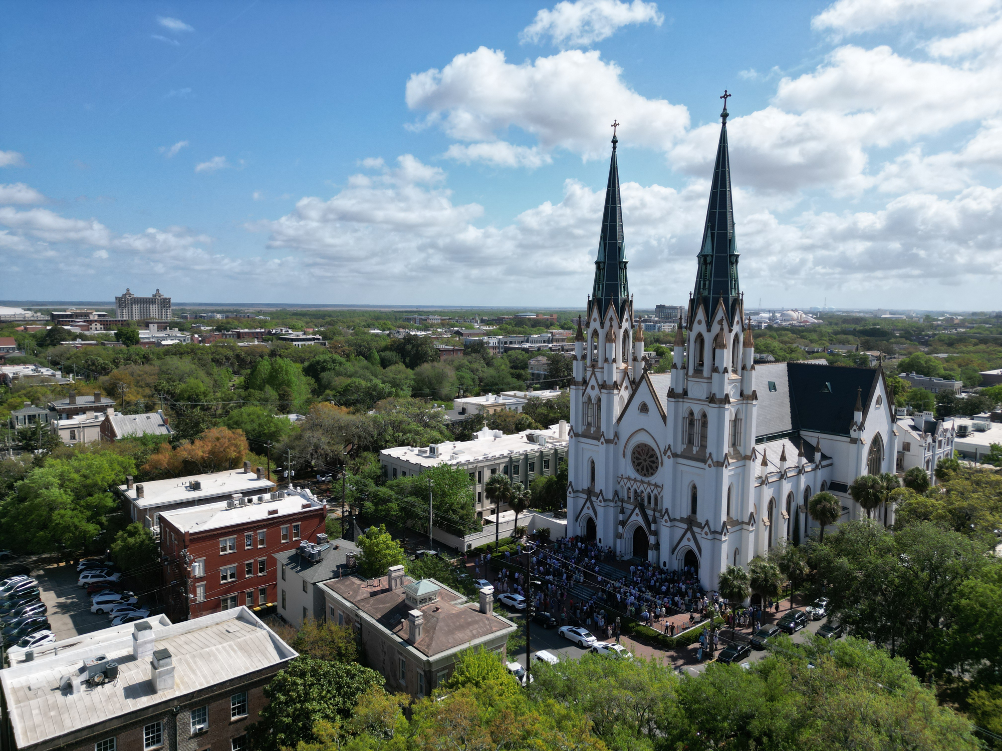 Aerial View of Savannah - Georgia